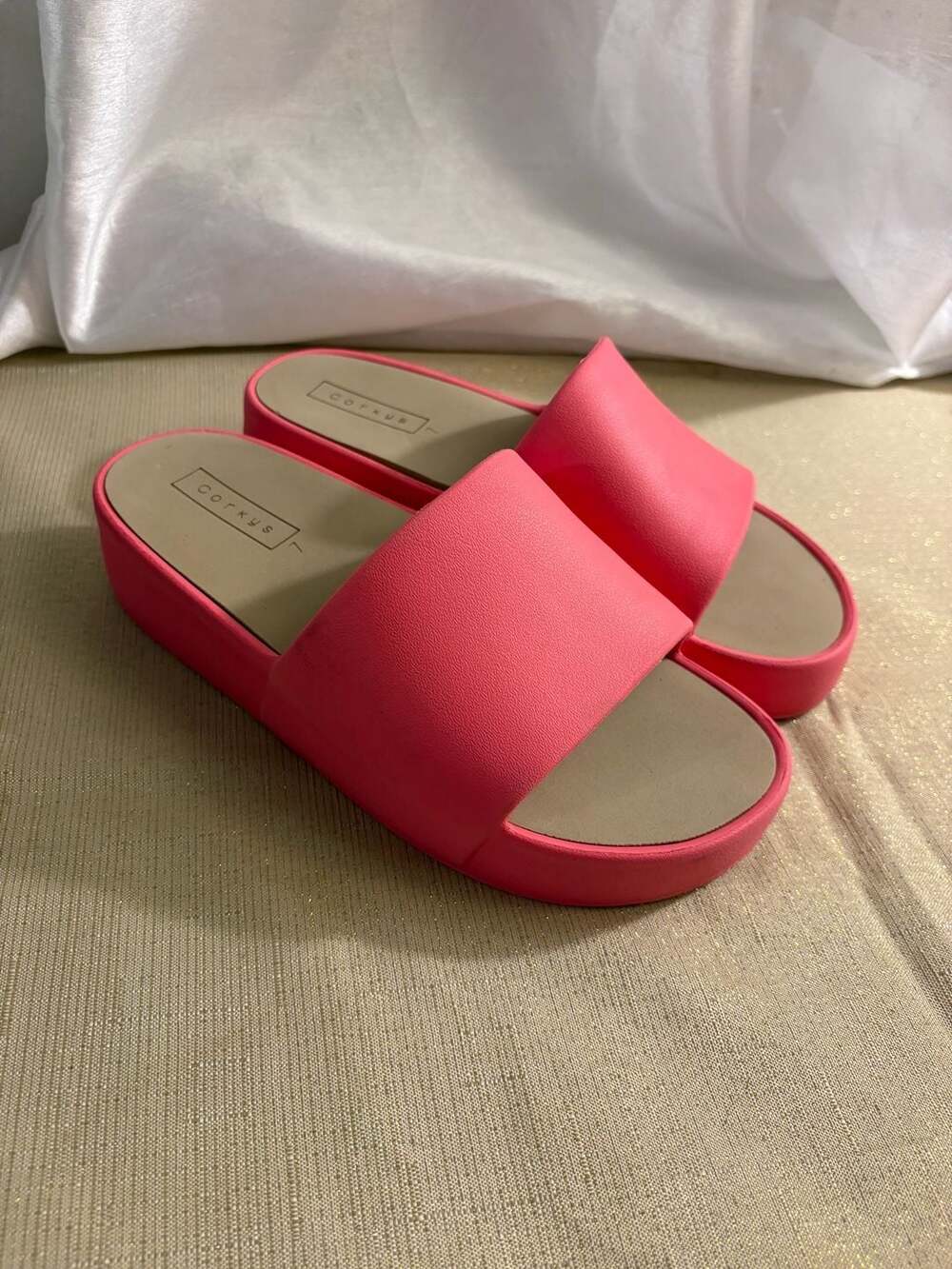 Corky'S Popsicle Slides Size 7 Pink Platform